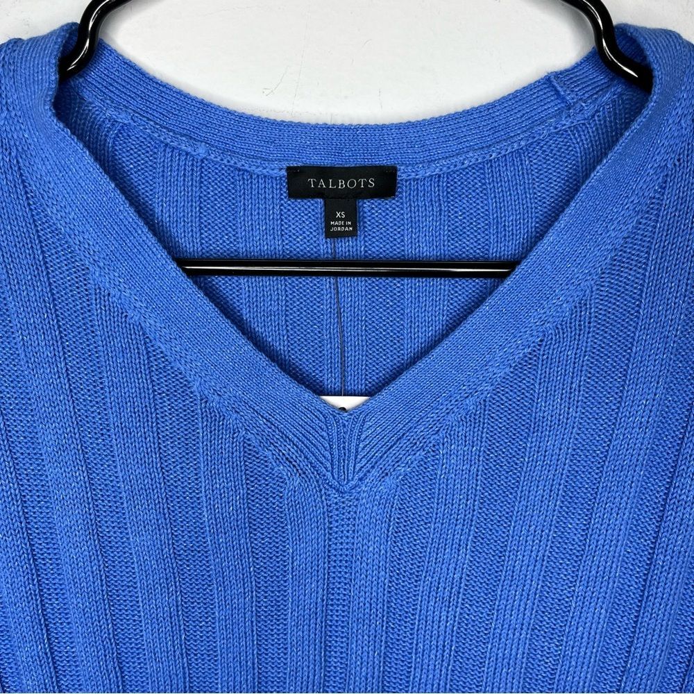 Talbots Ribbed V-neck Sweater XS - Picture 3 of 7